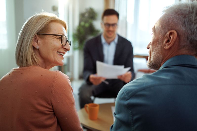 Couple Meeting with Tax Professional | Tax Services in Novato, CA | Fermata Tax